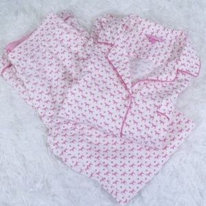 PINK Victoria's Secret Dog Flannel Pajama Set XS